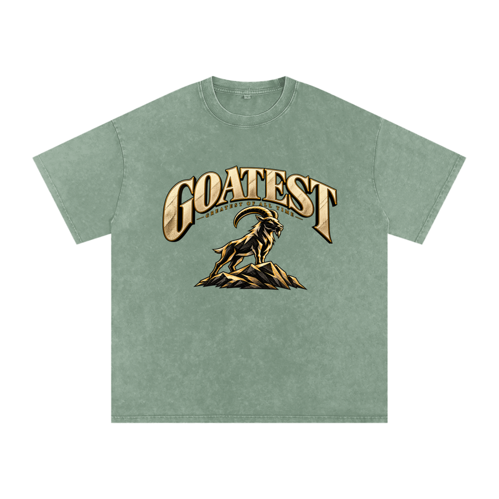 GOATEST — Greatest of All Time / Oversized Cotton T-Shirt