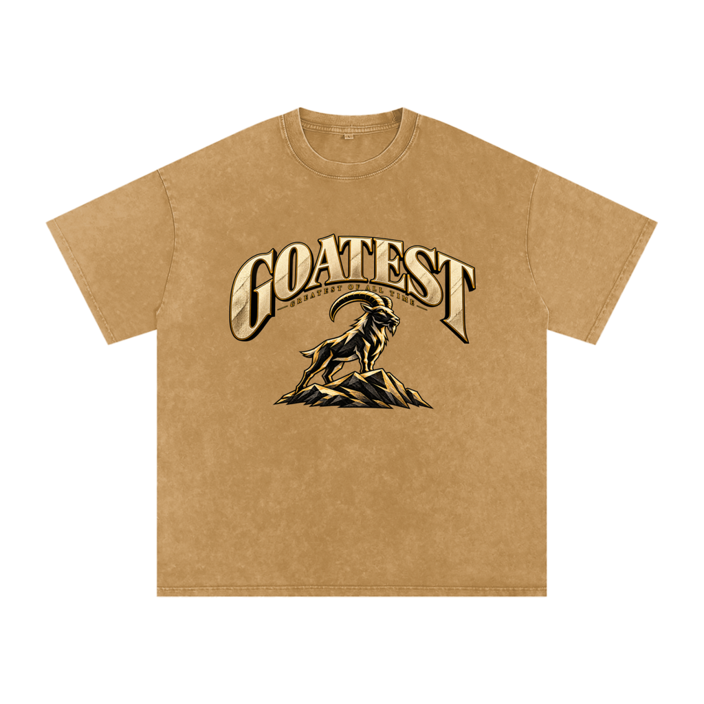 GOATEST — Greatest of All Time / Oversized Cotton T-Shirt