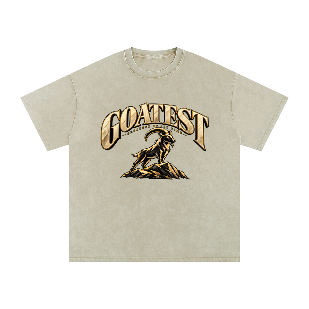 GOATEST — Greatest of All Time / Oversized Cotton T-Shirt