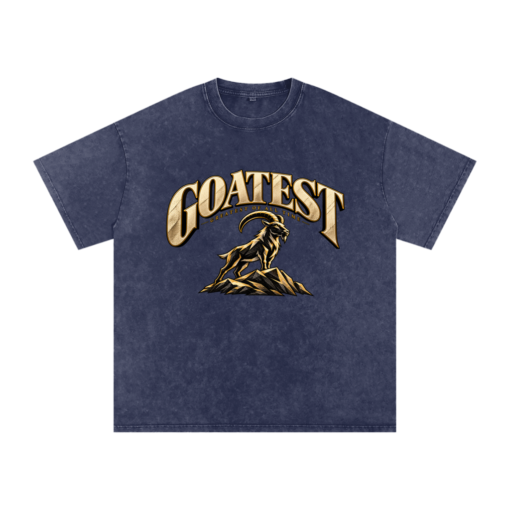GOATEST — Greatest of All Time / Oversized Cotton T-Shirt