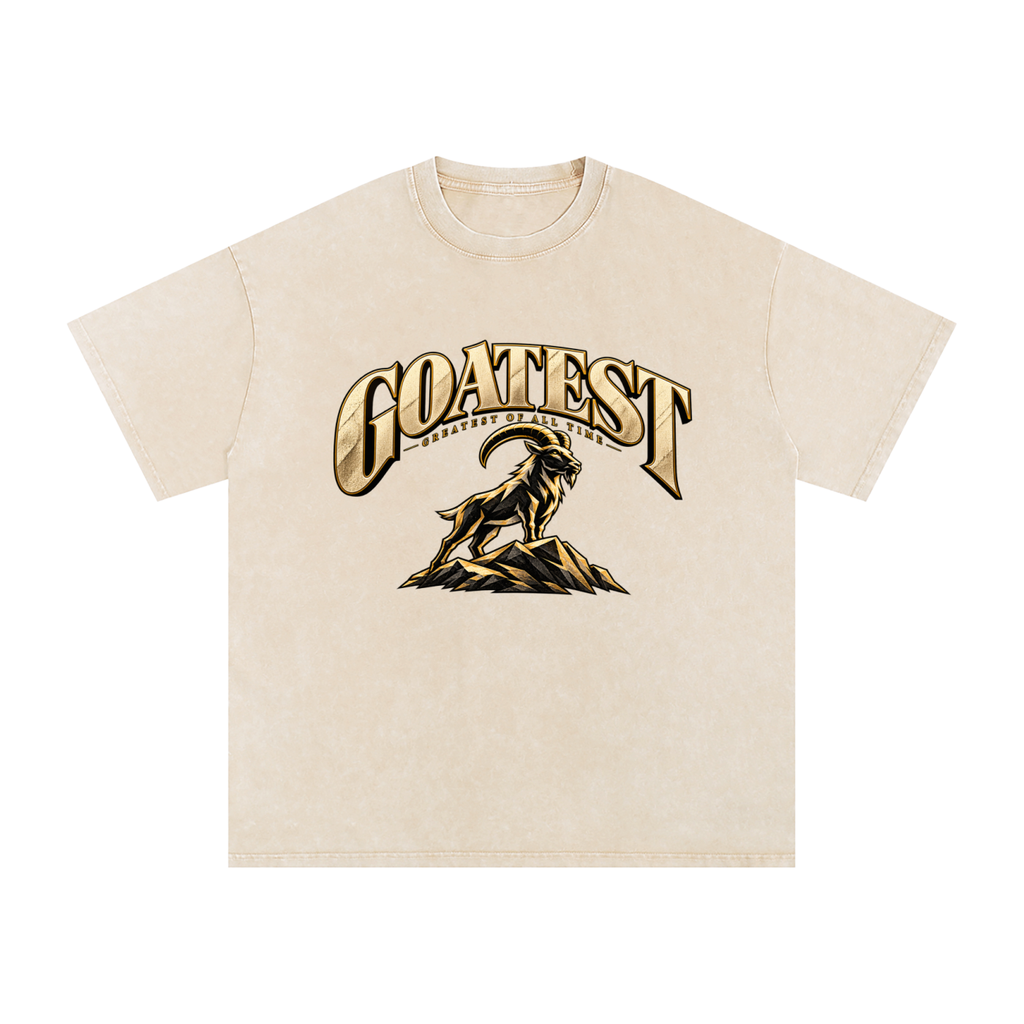 GOATEST — Greatest of All Time / Oversized Cotton T-Shirt