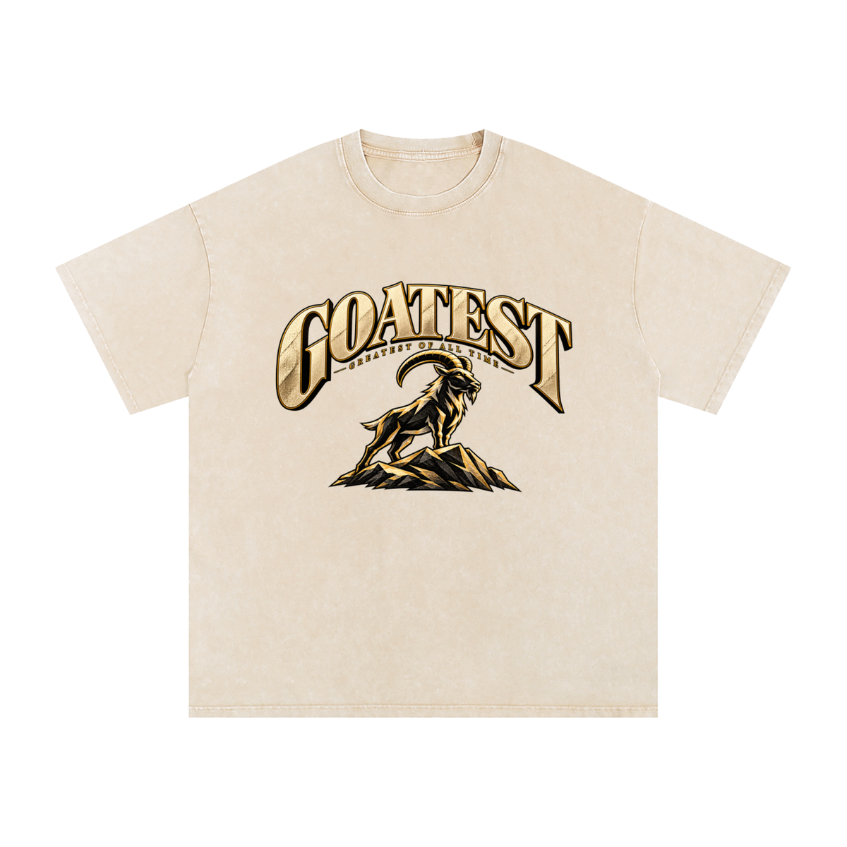 GOATEST — Greatest of All Time / Oversized Cotton T-Shirt